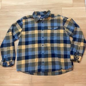 Patagonia Long Sleeve Organic Cotton Shirt Button Down Flannel